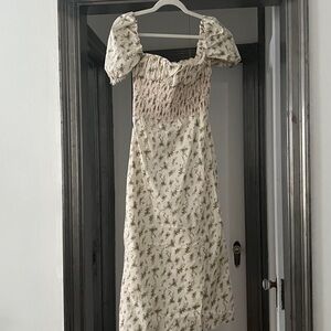 Floral Cream Dress